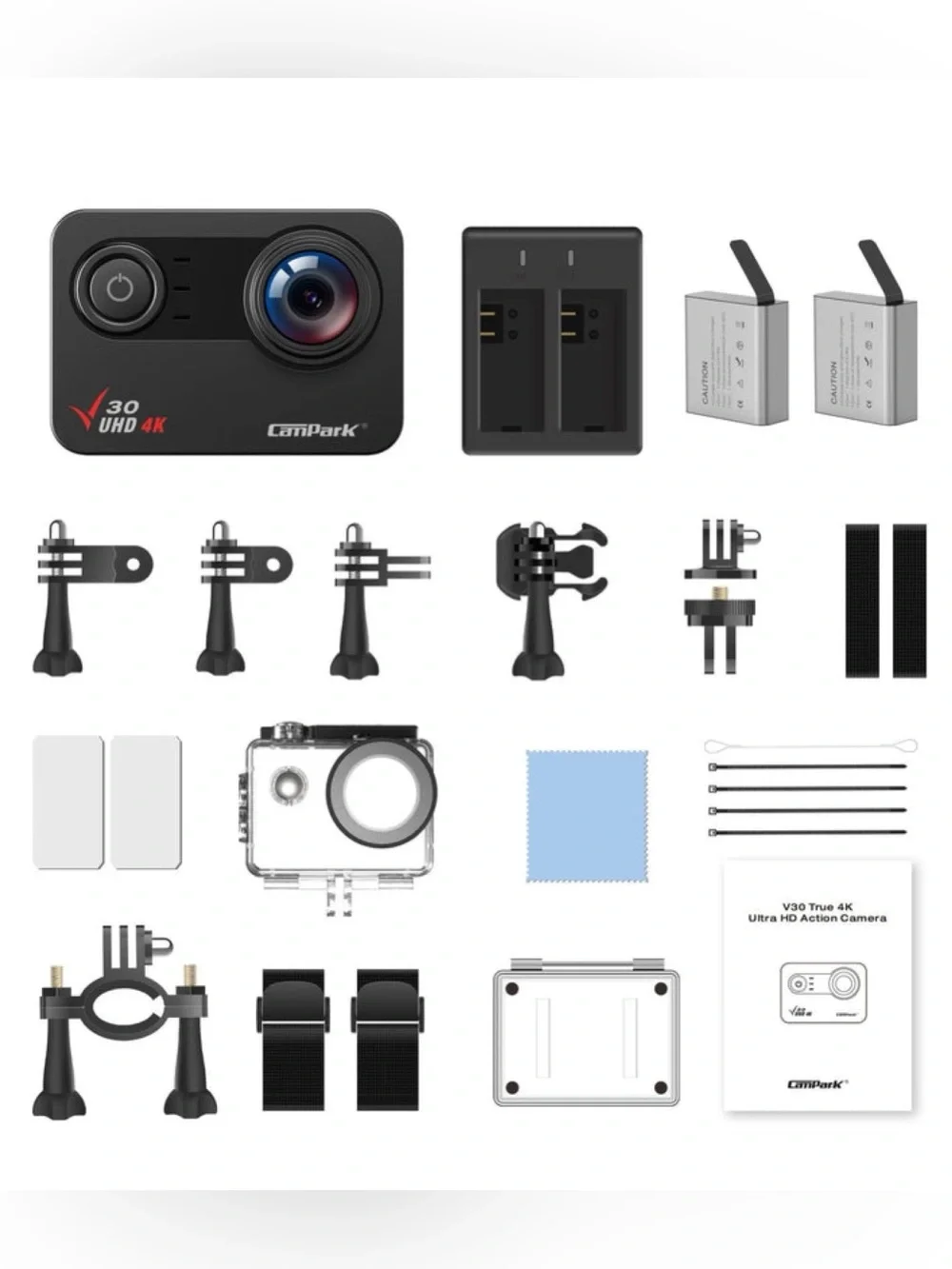NWT! Campark 4K Action Camera Set